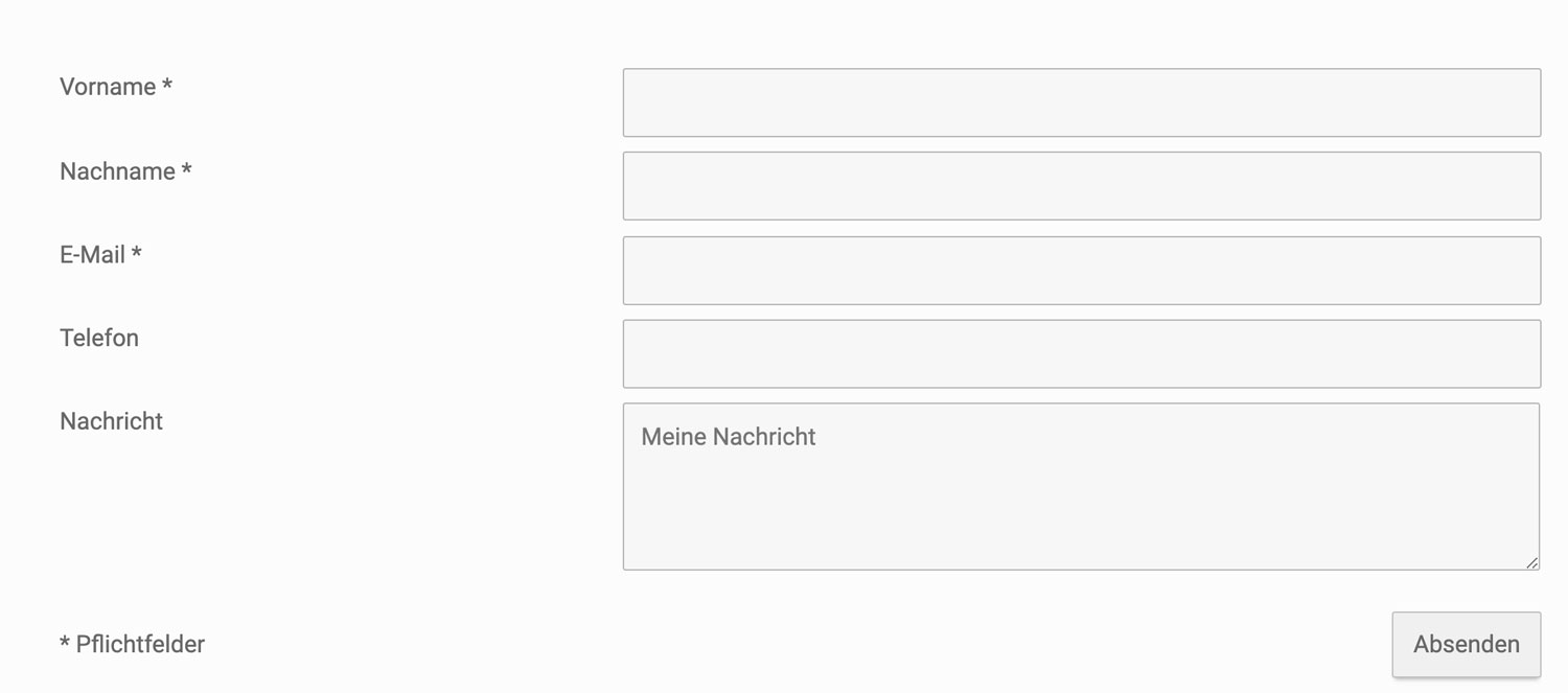 Mit dem Strato Homepage-Baukasten kannst du ein sehr übersichtliches und tolles Kontaktformular erstellen