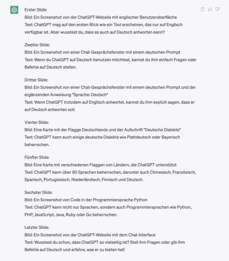 Mit ChatGPT Instagram-Karussell-Posts aus Blogartikeln erstellen