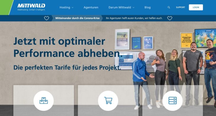 Mittwald Webhosting