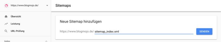 Neue Sitemap mit HTTPS hinzufügen