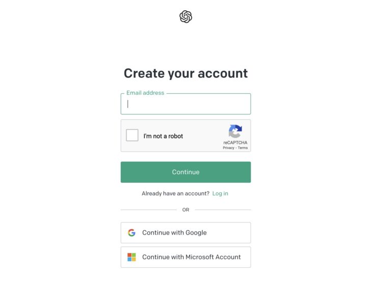 OpenAI-Account erstellen