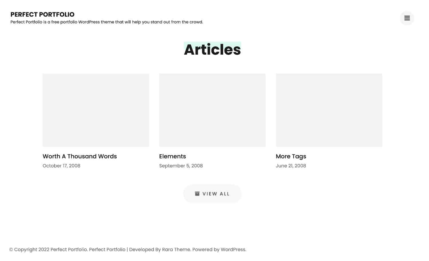 Perfect Portfolio