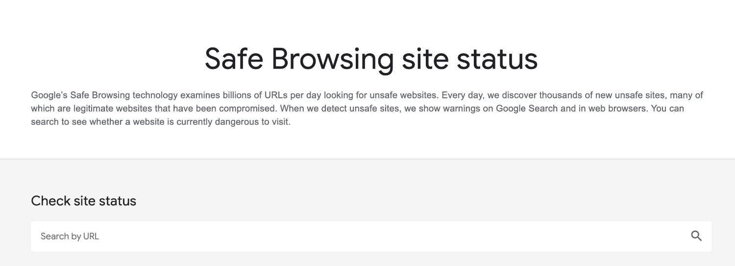 Safe Browsing