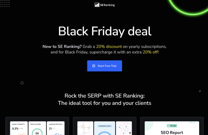 SE Ranking Black Friday 2023