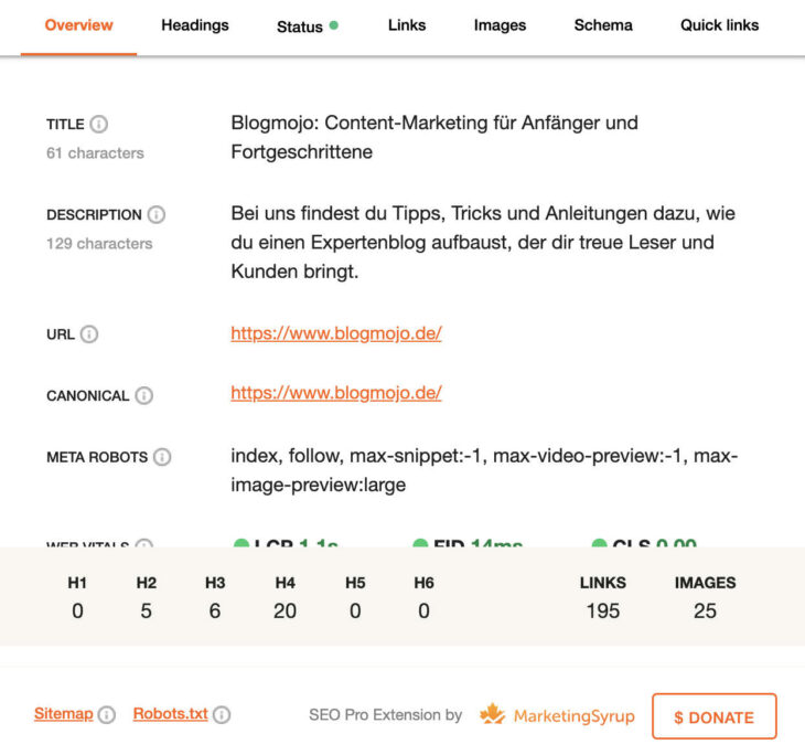 SEO Pro Extension