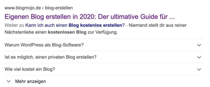 Sprungmarken-Link in der Meta-Beschreibung
