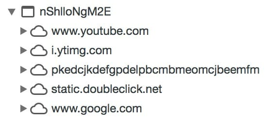 YouTube standard intégré dans les outils de développement de Chrome