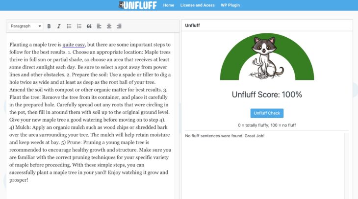 Unfluff