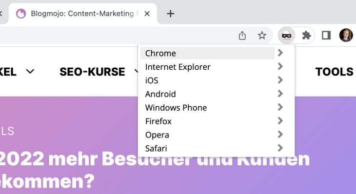 User-Agent Switcher
