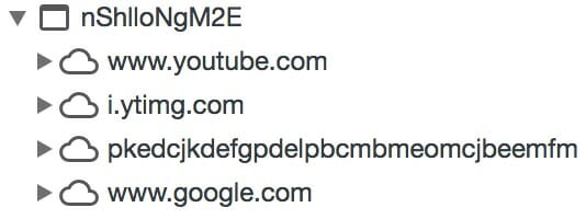 YouTube intégré avec le mode de confidentialité amélioré dans les outils de développement de Chrome